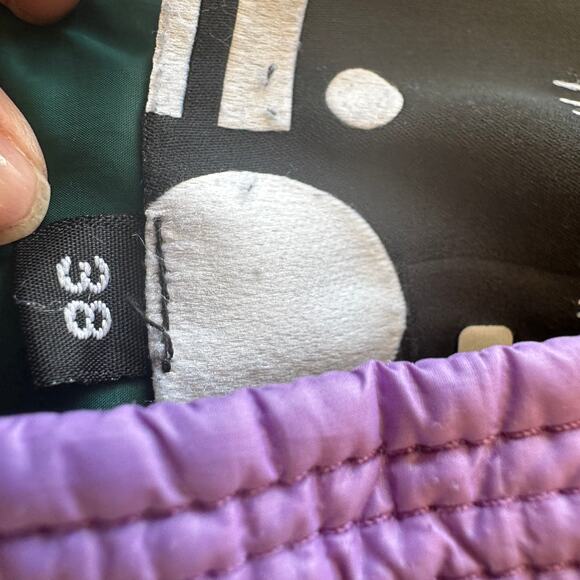 OOF Colorblock Oversized Puffer Vest Green Purple Size 2 Pockets Oversized $378 - Picture 10 of 11